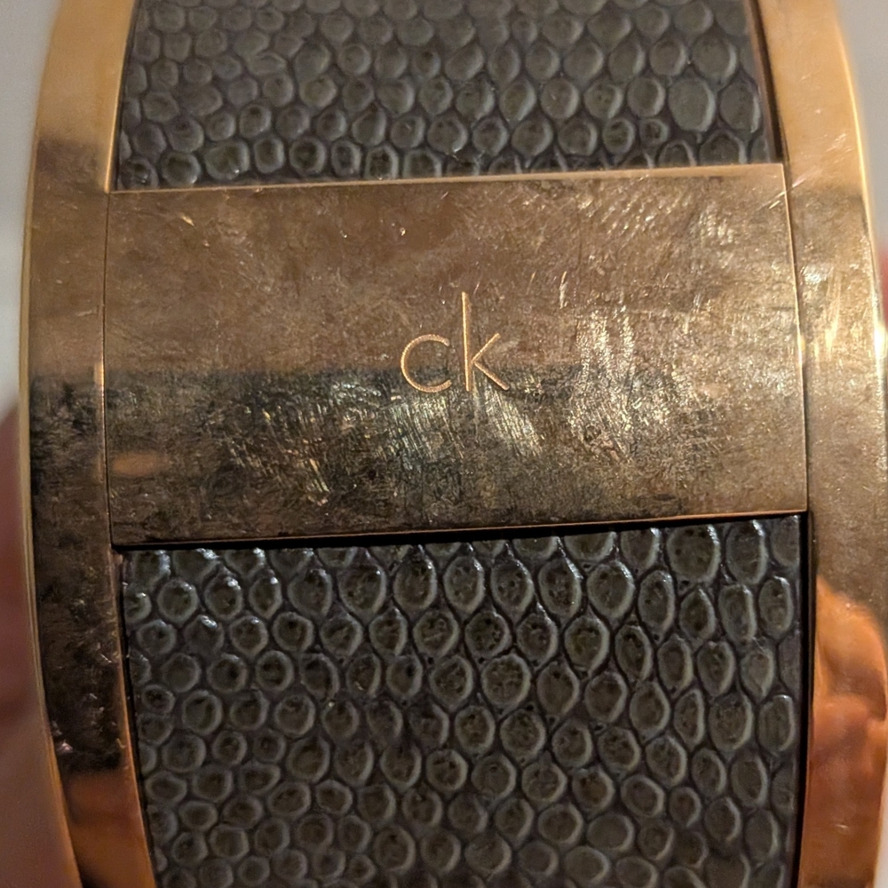 Calvin Klein Gold and Gray Bracelet